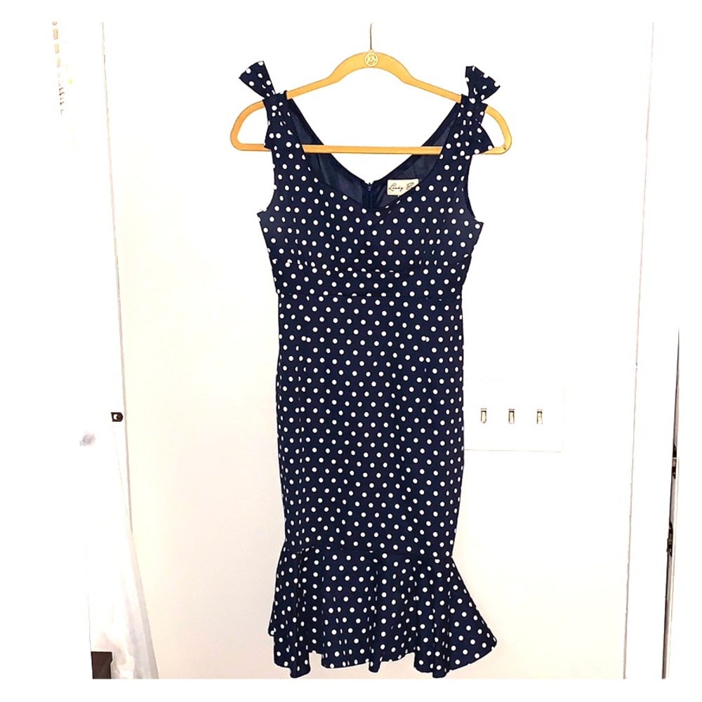 Retro mermaid style wiggle dress